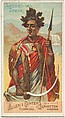 Abyssinian Spear, from the Arms of All Nations series (N3) for Allen & Ginter Cigarettes Brands, Allen & Ginter American, Commercial color lithograph