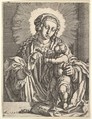 Virgin and Child, Simon Wynhoutsz Frisius  Netherlandish, Etching