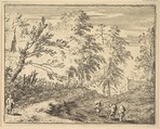The Three Porters, Allart van Everdingen  Dutch, Etching; second state of two