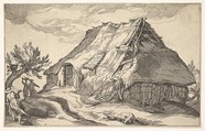 Landscape with Farmhouse, Boetius Adams Bolswert  Netherlandish, Etching