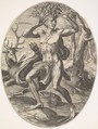 Cyparissus, from "The Rural Gods", Cornelis Cort  Netherlandish, Engraving