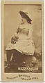 Fannie Adams, from the Actors and Actresses series (N45, Type 1) for Virginia Brights Cigarettes, Allen & Ginter  American, Albumen photograph