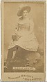 Fannie Adams, from the Actors and Actresses series (N45, Type 1) for Virginia Brights Cigarettes, Allen & Ginter  American, Albumen photograph