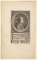 Portrait of Gessner, Augustin de Saint-Aubin French, Etching; third state of four (Bocher)