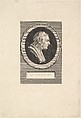 Portrait of Jean-Jacques Rousseau, Augustin de Saint-Aubin  French, Etching and engraving; second state of four (Bocher)