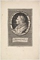 Portrait of Bossuet, Augustin de Saint-Aubin French, Etching and engraving; fourth state of four (Bocher)