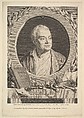 Portrait of Crébillon, Augustin de Saint-Aubin  French, Etching and engraving; third state of three (Bocher)