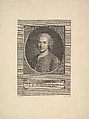 Portrait of Jean-Jacques Rousseau, Augustin de Saint-Aubin  French, Etching and engraving; fourth state of four (Bocher)