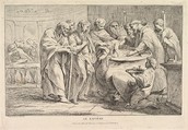 The Baptism, Pierre Charles Trémolières French, Etching, state ii/ii