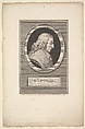 Portrait of Blaise Pascal, Augustin de Saint-Aubin (French, Paris 1736–1807 Paris), Etching and engraving; third state of three (Bocher)