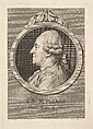 Portrait of Jean-Baptiste-Marie Pierre, Augustin de Saint-Aubin  French, Etching and engraving; third state of three (Bocher)