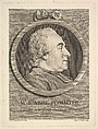 Portrait of L'Abbé Pommyer, Augustin de Saint-Aubin French, Etching and engraving; fifth state of five (Bocher)