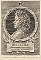 Portrait of Jean-Baptiste Lully, Augustin de Saint-Aubin  French, Etching and engraving; fourth state four (Bocher)