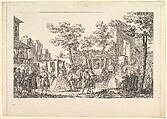 Tableau des portraits a la Mode (Plate of Fashion Portraits), Pierre François Courtois  French, Etching; first state of three (Bocher)