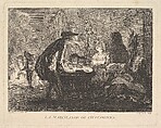 The Chestnut Seller (La Marchande de Chataignes), Chevalier de Parlington, Etching; third state of three (Bocher)