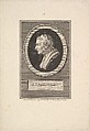 Portrait of Jean-Jacques Rousseau, Augustin de Saint-Aubin  French, Etching and engraving; third state of three (Bocher)