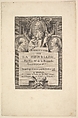 Voltaire, Fréron et la Beaumelle, Augustin de Saint-Aubin  French, Etching and engraving; between second and third state of two (Bocher)