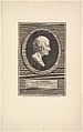 Portrait of Voltaire, Augustin de Saint-Aubin French, Etching and engraving; third state of three (Bocher)