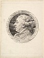 Portrait of L. F. Prault, Augustin de Saint-Aubin French, Etching and engraving; third state of three (Bocher)