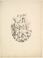 Allegory of Louis XVI on the Occasion of his Accession to the Throne of France in 1774, Augustin de Saint-Aubin French, Etching; first state of three (Bocher)