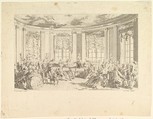 The Concert, Antoine Jean Duclos  French, Etching; before first state of three (Bocher)
