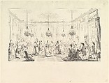 Le Bal Paré, Antoine Jean Duclos  French, Etched proof; first state of four (Bocher)