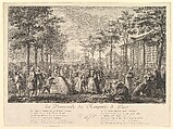La Promenade des Remparts de Paris, Pierre François Courtois  French, Etching and engraving; third state of three (Bocher)