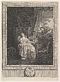 L'Amour a L'Espagnole, Augustin de Saint-Aubin French, Etching and engraving; fourth state of five (Bocher)