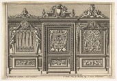 Design for a Choir Screen with Two Variants, from "Clôtures de chapelles", Jean Le Pautre French, Etching; third edition