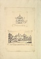 Aedes Walpolianae, or a Description of the Collection of Pictures at Houghton Hall in Norfolk, the Seat of the Right Honorable Sir Robert Walpole, Earl of Orford (Interleaved with Drawings by Isaac Ware for: The Plans, Elevations, and Sections of Chimney Pieces, and Celings of Houghton Hall in Norfolk...1735) ["The Walpole Album"], Written and assembled by Horace Walpole, 4th Earl of Orford (British, London 1717–1797 London), Etching, engraving, pen and ink, brush and wash, watercolor