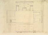 Aedes Walpolianae, or a Description of the Collection of Pictures at Houghton Hall in Norfolk, the Seat of the Right Honorable Sir Robert Walpole, Earl of Orford (Interleaved with Drawings by Isaac Ware for: The Plans, Elevations, and Sections of Chimney Pieces, and Celings of Houghton Hall in Norfolk...1735) ["The Walpole Album"], Written and assembled by Horace Walpole, 4th Earl of Orford (British, London 1717–1797 London), Etching, engraving, pen and ink, brush and wash, watercolor