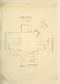 Aedes Walpolianae, or a Description of the Collection of Pictures at Houghton Hall in Norfolk, the Seat of the Right Honorable Sir Robert Walpole, Earl of Orford (Interleaved with Drawings by Isaac Ware for: The Plans, Elevations, and Sections of Chimney Pieces, and Celings of Houghton Hall in Norfolk...1735) ["The Walpole Album"], Written and assembled by Horace Walpole, 4th Earl of Orford (British, London 1717–1797 London), Etching, engraving, pen and ink, brush and wash, watercolor