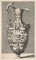 Vase with a River God in an Oval Medallion, René Boyvin  French, Engraving