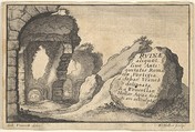 Second version of title page from "Roman Ruins", Wenceslaus Hollar Bohemian, Etching, second state of two (NH) (copy?)