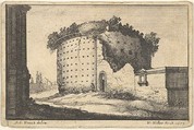 Ruins of a Round Building, from "Roman Ruins", Wenceslaus Hollar Bohemian, Etching, first state of three