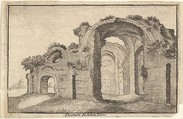 Baths of Diocletian, Rome, from "Roman Ruins", Wenceslaus Hollar Bohemian, Etching, second state of two