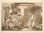 Composition with the Antique Fragments and a Leaning Vase, from Recueil de Compositions par Lagrenée Le Jeune (Collection of Compositions by Lagrenée the Younger), Jean Jacques Lagrenée  French, Etching and aquatint