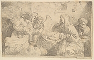 La Nativité de Jésus-Christ (The Nativity of Christ), Jean Jacques Lagrenée  French, Etching