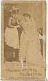 Card 408, Minnie Palmer and L. Chester, from the Actors and Actresses series (N45, Type 1) for Virginia Brights Cigarettes, Allen & Ginter  American, Albumen photograph