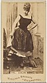 Fräulein Colin, from the Actors and Actresses series (N45, Type 1) for Virginia Brights Cigarettes, Allen & Ginter American, Albumen photograph
