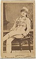 Ilma Converse, from the Actors and Actresses series (N45, Type 1) for Virginia Brights Cigarettes, Allen & Ginter  American, Albumen photograph