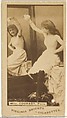 Mlle. Courabt, Paris, from the Actors and Actresses series (N45, Type 1) for Virginia Brights Cigarettes, Allen & Ginter American, Albumen photograph