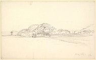 Landscape at Margate, George Richmond British, Black chalk