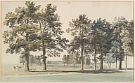 The Moat Island, Windsor Great Park, Thomas Sandby British, Watercolor, pen and gray ink, over graphite