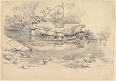A Rocky Stream or River, James Ward British, Graphite