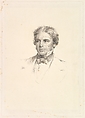 Portrait of Michael Faraday, George Richmond British, Stipple engraving on chine collé