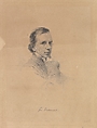 George Richmond – Self-portrait, George Richmond British, Stipple engraving on chine collé