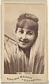 Fräulein Ilga, from the Actors and Actresses series (N45, Type 1) for Virginia Brights Cigarettes, Allen & Ginter  American, Albumen photograph