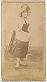 Fräulein Ilga, from the Actors and Actresses series (N45, Type 1) for Virginia Brights Cigarettes, Allen & Ginter  American, Albumen photograph