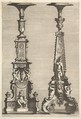 Two Torchères, Juan Dolivar Spanish, Etching and engraving